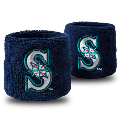 Franklin MLB 2.5" Wristbands | Official Team Logo | Terrycloth | One Size | 29 Teams - Niksstuff
