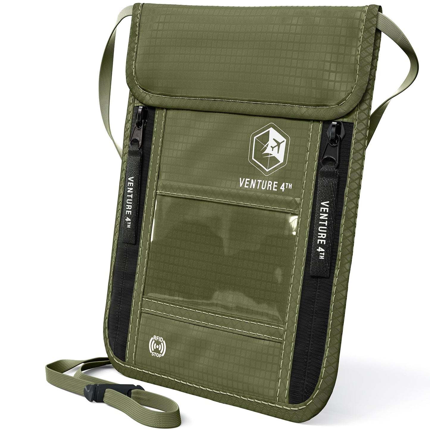 VENTURE 4TH RFID Blocking Neck Pouch | Travel Wallet | 8 Colors - Niksstuff