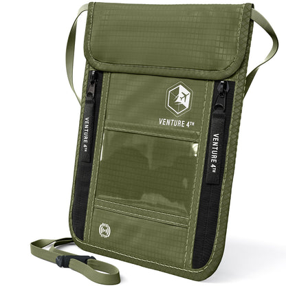 VENTURE 4TH RFID Blocking Neck Pouch | Travel Wallet | 8 Colors - Niksstuff