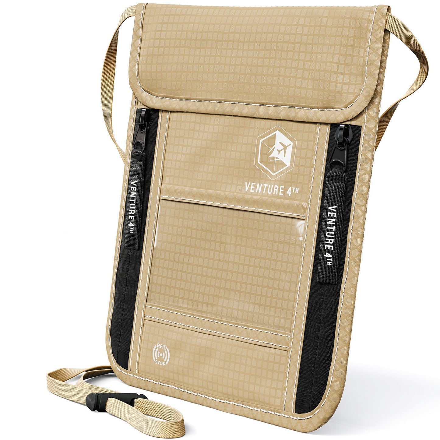 VENTURE 4TH RFID Blocking Neck Pouch | Travel Wallet | 8 Colors - Niksstuff