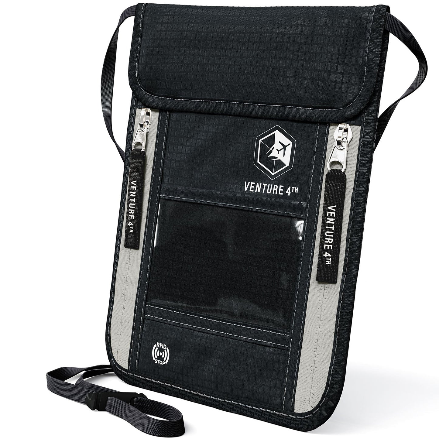 VENTURE 4TH RFID Blocking Neck Pouch | Travel Wallet | 8 Colors - Niksstuff