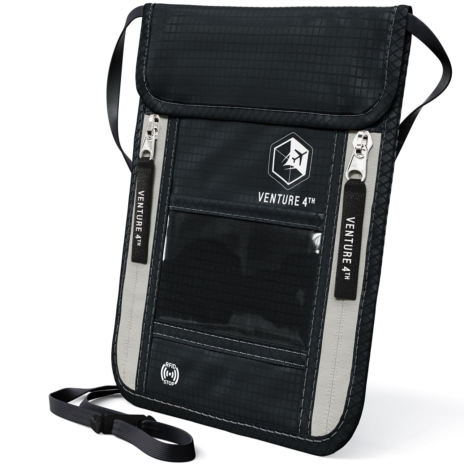 VENTURE 4TH RFID Blocking Neck Pouch | Travel Wallet | 8 Colors - Niksstuff