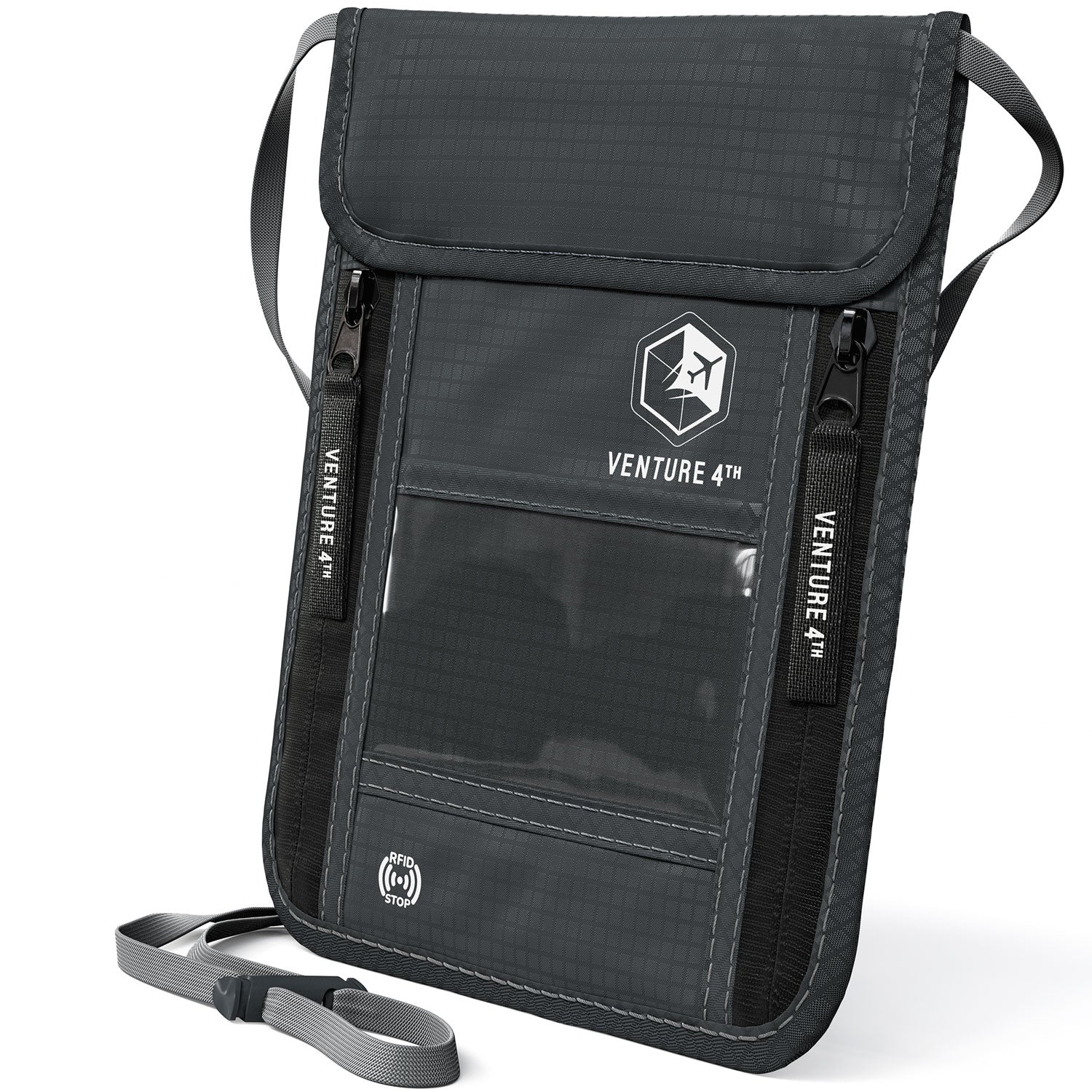 VENTURE 4TH RFID Blocking Neck Pouch | Travel Wallet | 8 Colors - Niksstuff
