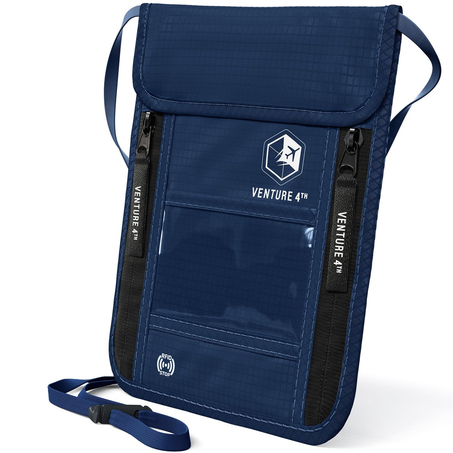 VENTURE 4TH RFID Blocking Neck Pouch | Travel Wallet | 8 Colors - Niksstuff