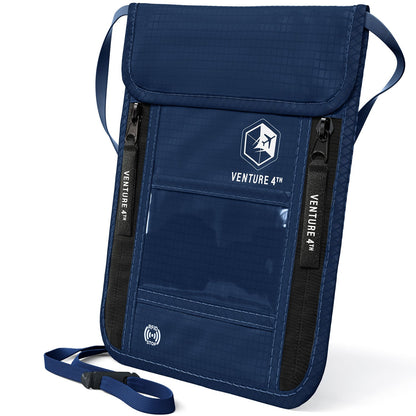 VENTURE 4TH RFID Blocking Neck Pouch | Travel Wallet | 8 Colors - Niksstuff