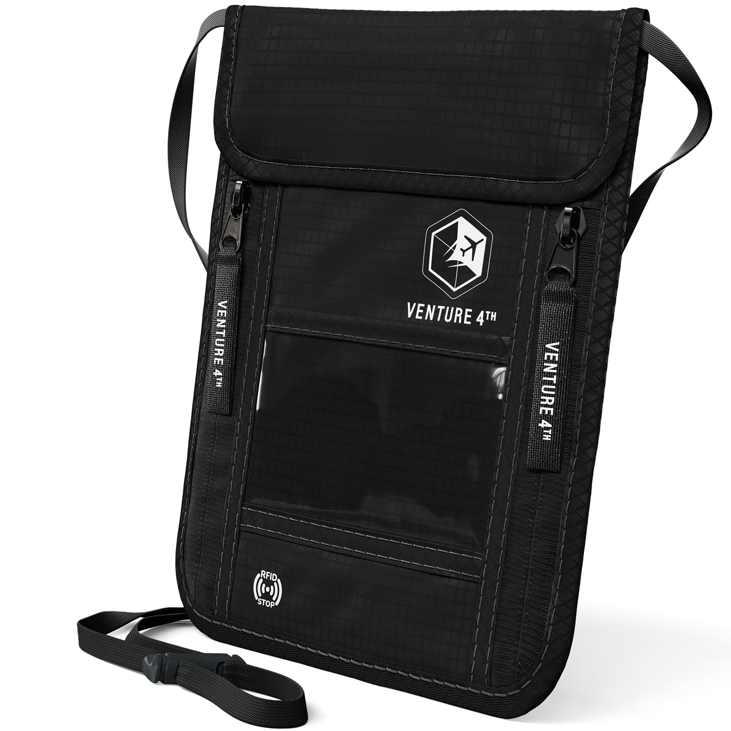 VENTURE 4TH RFID Blocking Neck Pouch | Travel Wallet | 8 Colors - Niksstuff