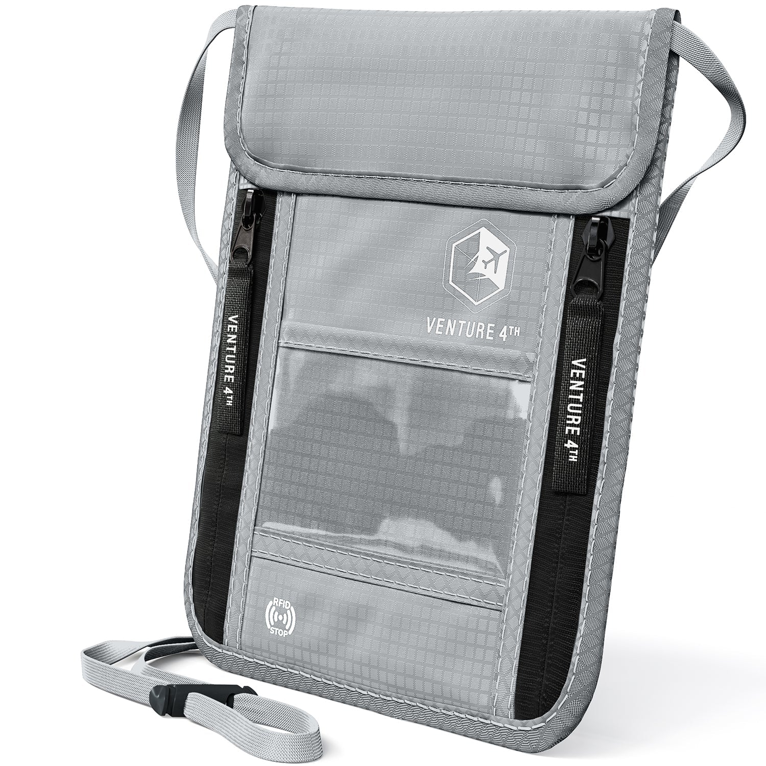VENTURE 4TH RFID Blocking Neck Pouch | Travel Wallet | 8 Colors - Niksstuff