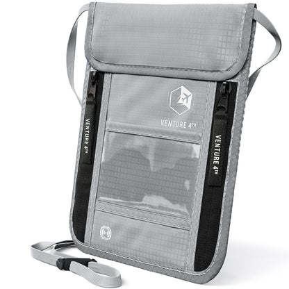 VENTURE 4TH RFID Blocking Neck Pouch | Travel Wallet | 8 Colors - Niksstuff