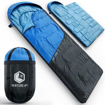 VENTURE 4TH Summer Sleeping Bag | 40–70°F | 29.5"x86.6" | Lightweight 2.7 lbs | 6 Colors - Niksstuff