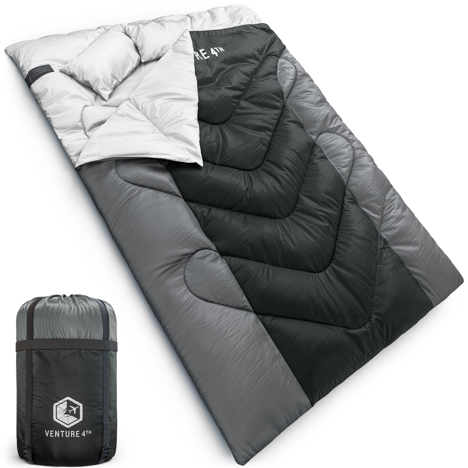 VENTURE 4TH Double Sleeping Bag for Two | 3-Season | 30°F–70°F - Niksstuff
