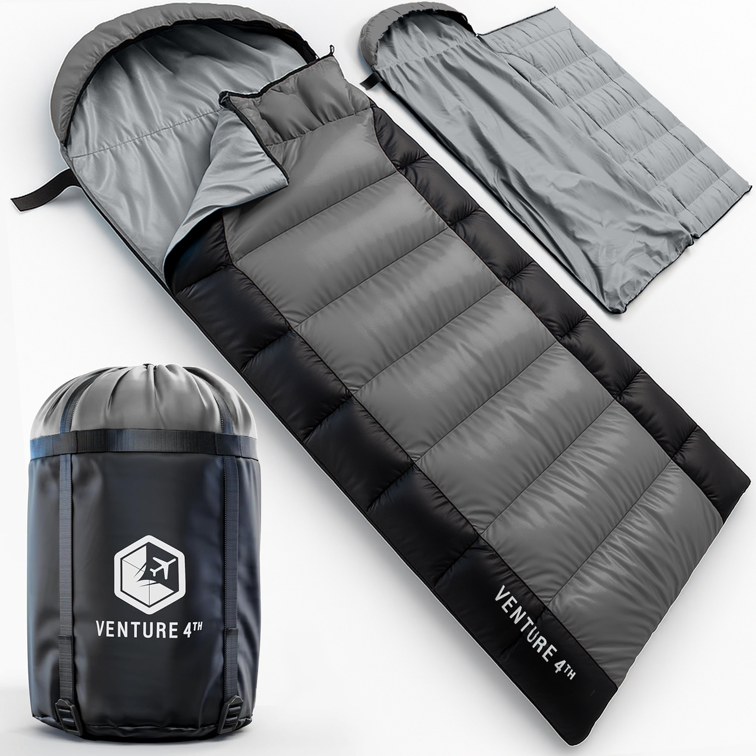 VENTURE 4TH Summer Sleeping Bag | 40–70°F | 29.5"x86.6" | Lightweight 2.7 lbs | 6 Colors - Niksstuff
