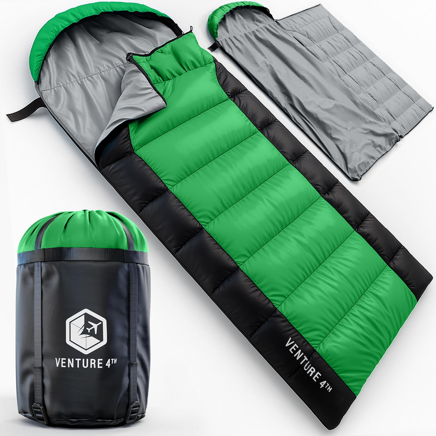 VENTURE 4TH Summer Sleeping Bag | 40–70°F | 29.5"x86.6" | Lightweight 2.7 lbs | 6 Colors - Niksstuff