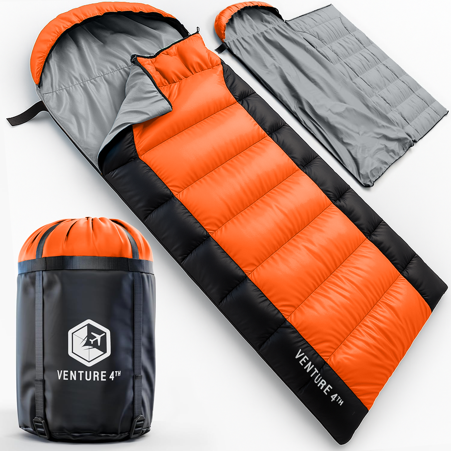 VENTURE 4TH Summer Sleeping Bag | 40–70°F | 29.5"x86.6" | Lightweight 2.7 lbs | 6 Colors - Niksstuff