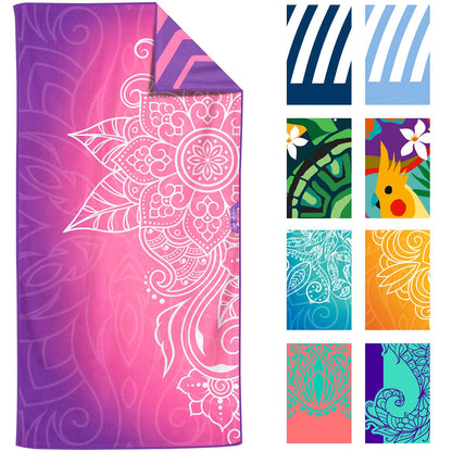 VENTURE 4TH Oversized Microfiber Beach Towel | 78"x35" | Quick-Dry | 31 Designs - Niksstuff