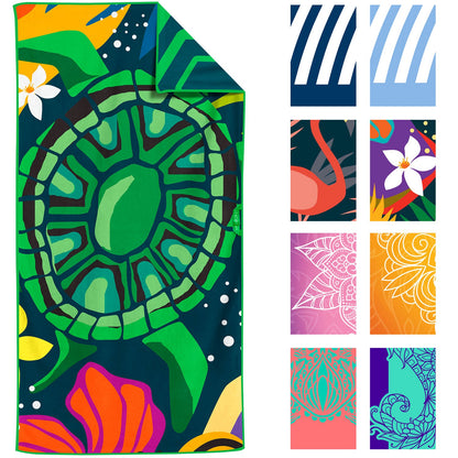 VENTURE 4TH Oversized Microfiber Beach Towel | 78"x35" | Quick-Dry | 31 Designs - Niksstuff
