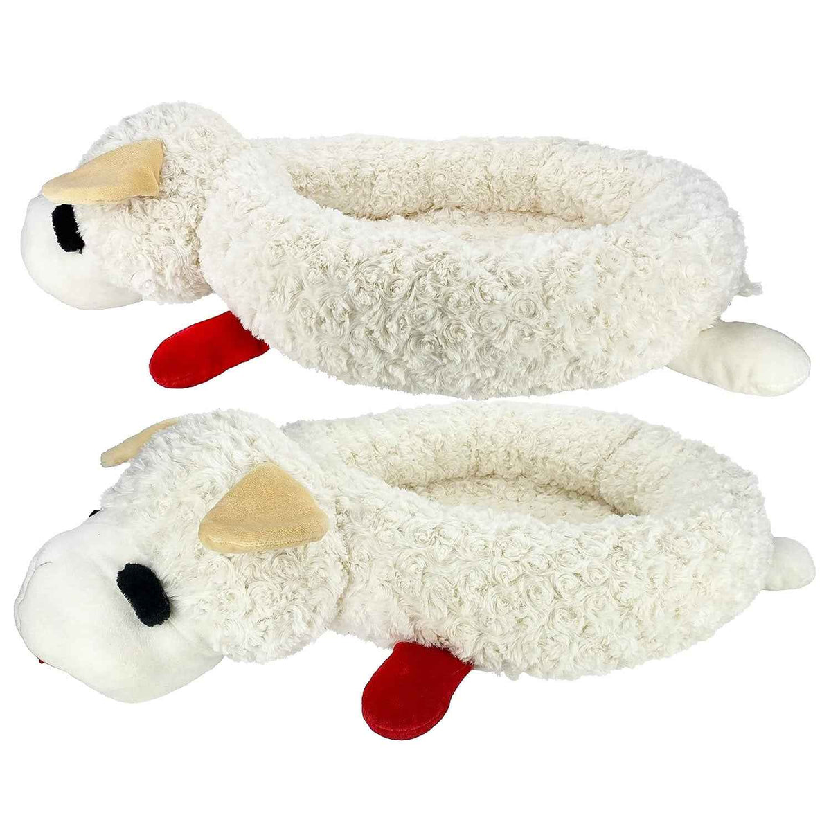 Lamb Chop Cuddly Dog Bed, 27-Inch