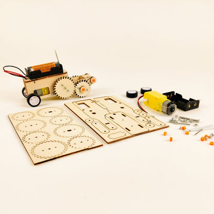 Gear Car DIY Kit | Educational STEM Toy for Kids Ages 8+ - Niksstuff