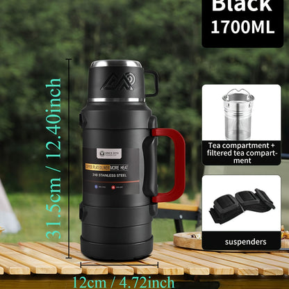Large Capacity Insulated Water Bottle | 316 Stainless Steel | 1300–2500 ml