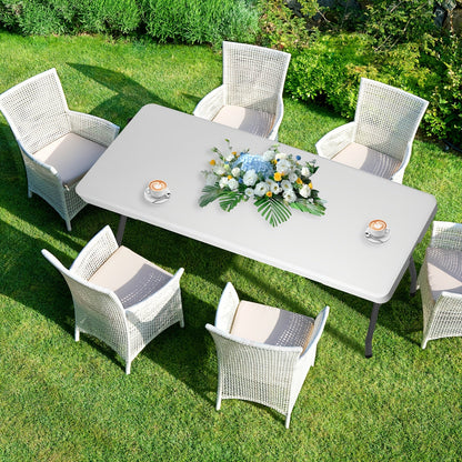 Portable Plastic Folding Table | 2.5, 4, 6 & 8 Foot Sizes | Indoor & Outdoor