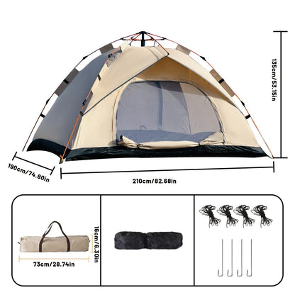 Instant Pop-Up Camping Tent | 1–4 Person | Waterproof | Quick Setup | 3-Season - Niksstuff