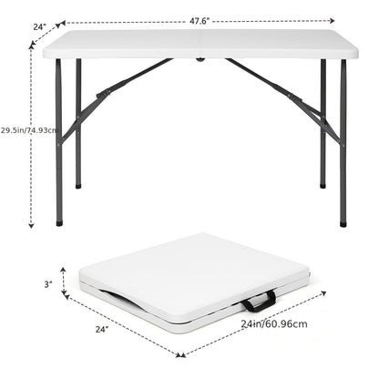 Portable Plastic Folding Table | 2.5, 4, 6 & 8 Foot Sizes | Indoor & Outdoor