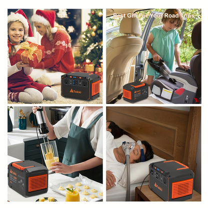 300W Portable Power Station | Solar Generator with Foldable Solar Panel | Camping & Emergency Backup