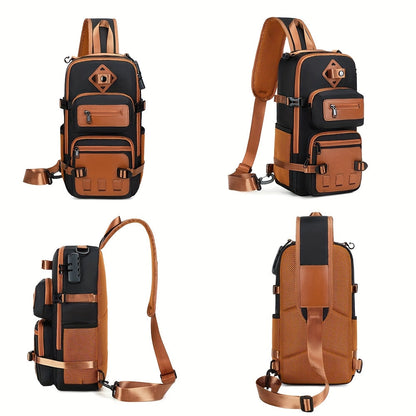 Anti-Theft Sling Bag | Crossbody Chest Backpack | Water-Resistant | 6 Colors | 39 cm
