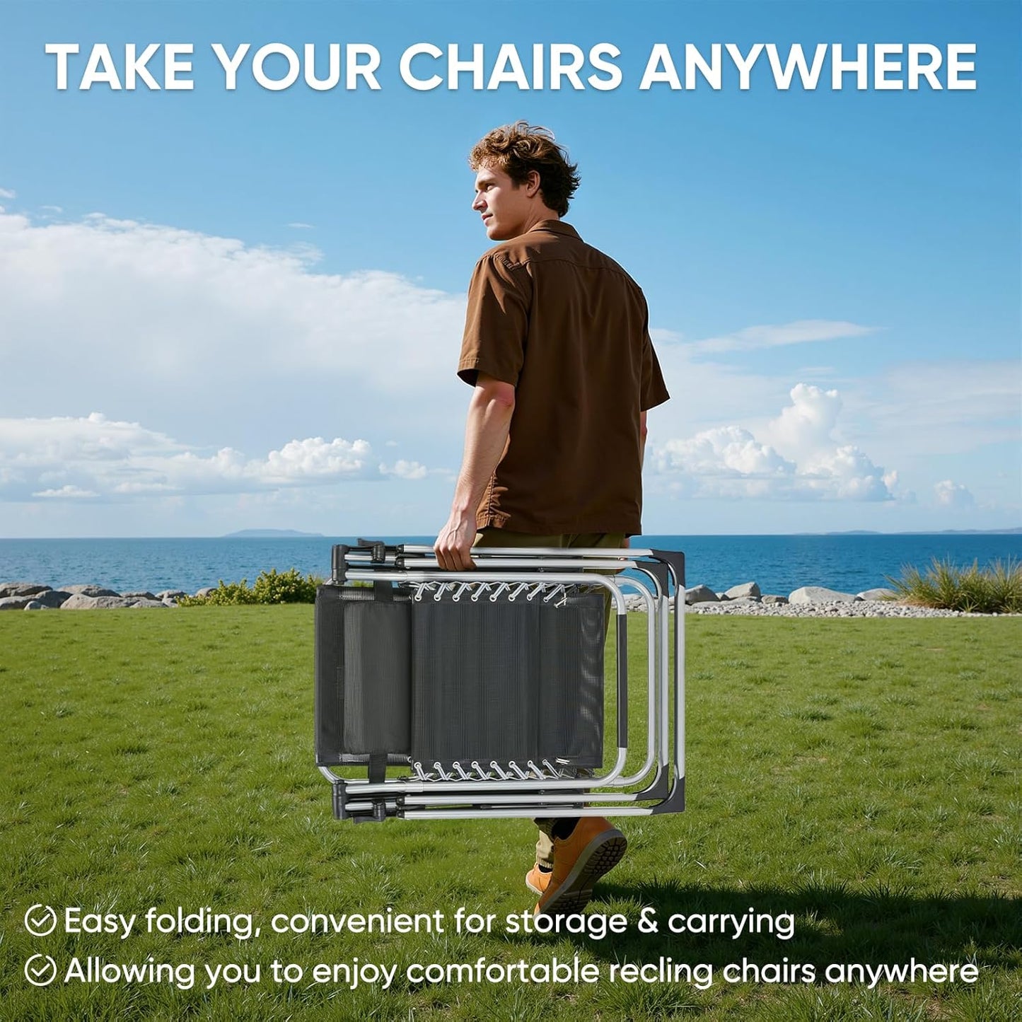 Zero Gravity Recliner Chair | Foldable Patio Lounge with Cup Holder & Cushion