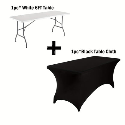Portable Plastic Folding Table | 2.5, 4, 6 & 8 Foot Sizes | Indoor & Outdoor