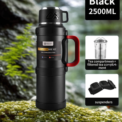Large Capacity Insulated Water Bottle | 316 Stainless Steel | 1300–2500 ml