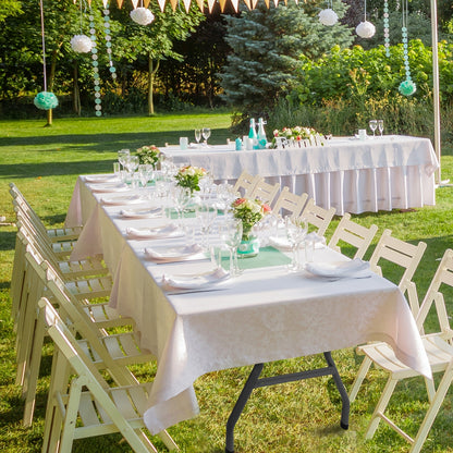 Portable Plastic Folding Table | 2.5, 4, 6 & 8 Foot Sizes | Indoor & Outdoor