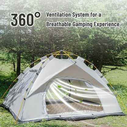 Instant Pop-Up Camping Tent | 1–4 Person | Waterproof | Quick Setup | 3-Season - Niksstuff