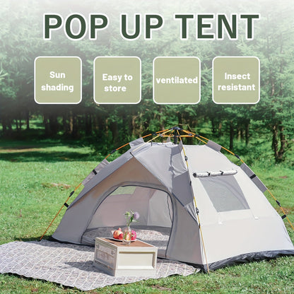 Instant Pop-Up Camping Tent | 1–4 Person | Waterproof | Quick Setup | 3-Season - Niksstuff