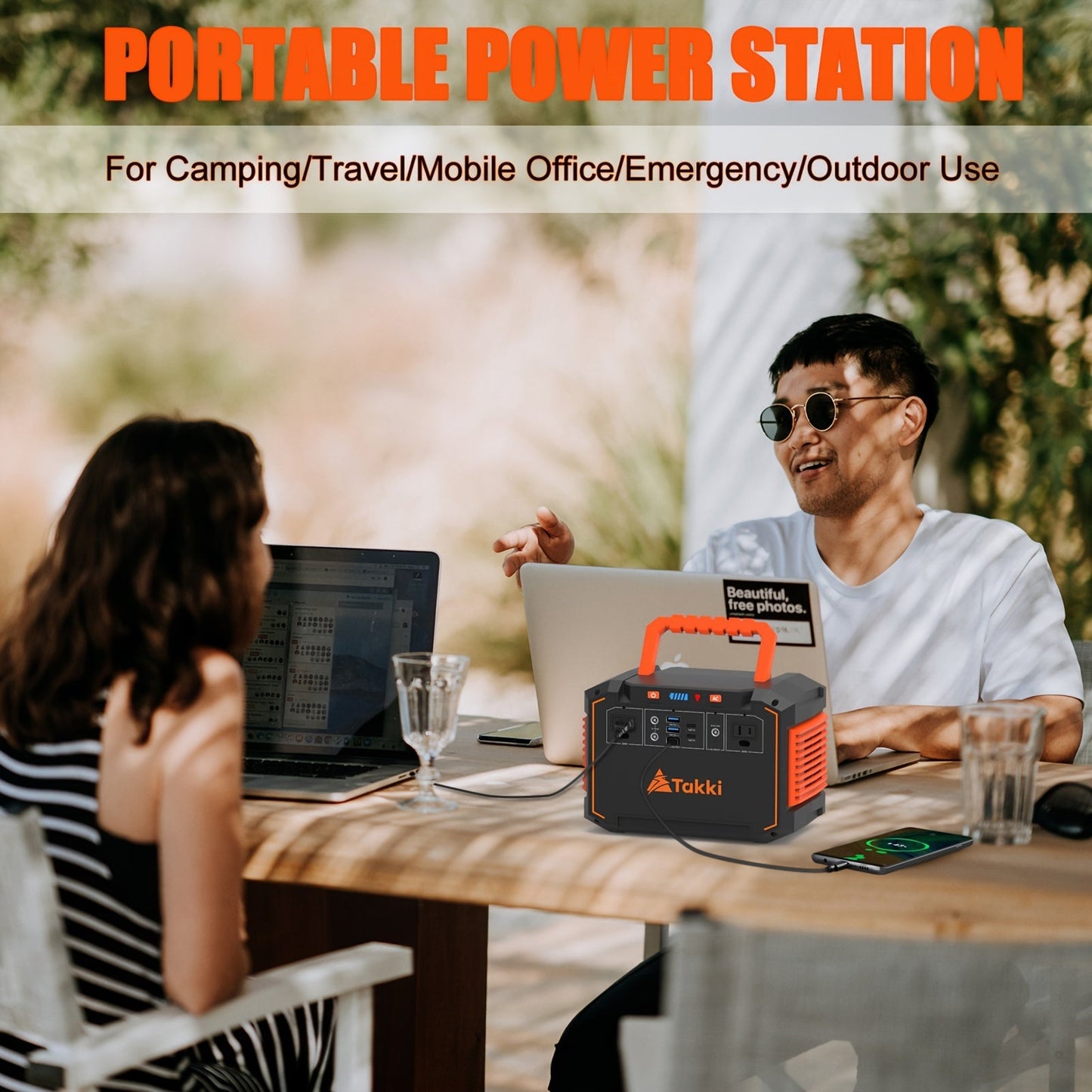 300W Portable Power Station | Solar Generator with Foldable Solar Panel | Camping & Emergency Backup