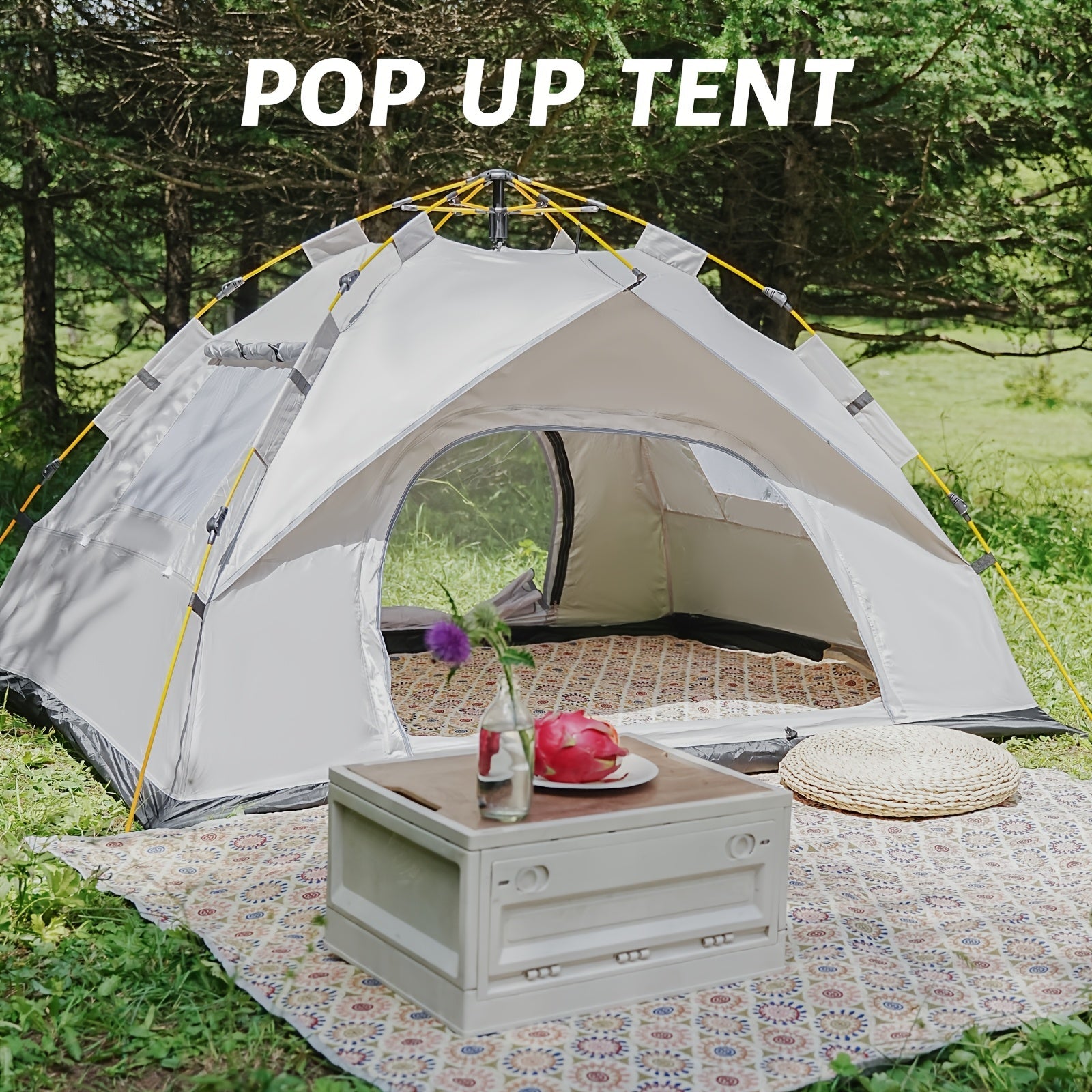 Instant Pop-Up Camping Tent | 1–4 Person | Waterproof | Quick Setup | 3-Season - Niksstuff