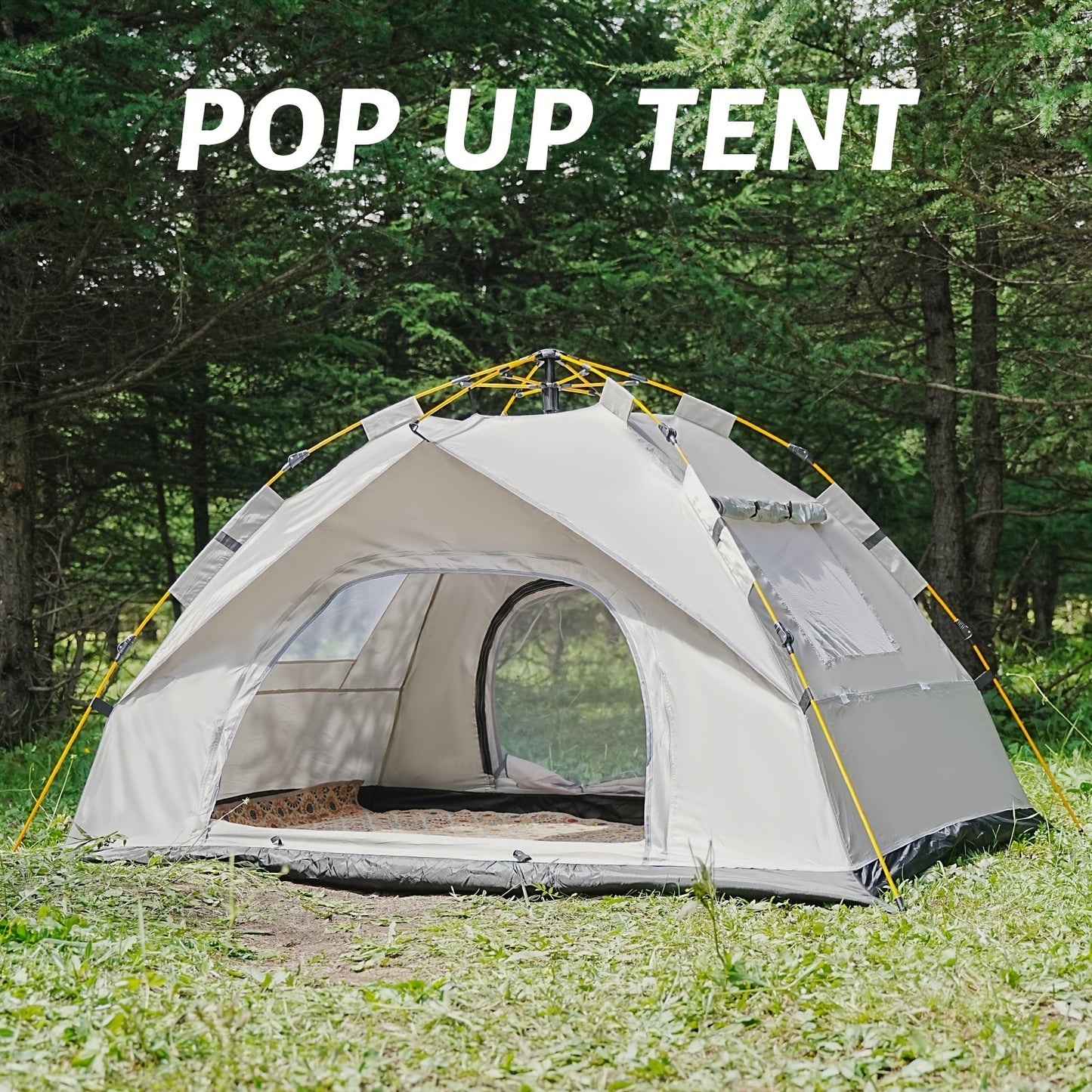 Instant Pop-Up Camping Tent | 1–4 Person | Waterproof | Quick Setup | 3-Season - Niksstuff