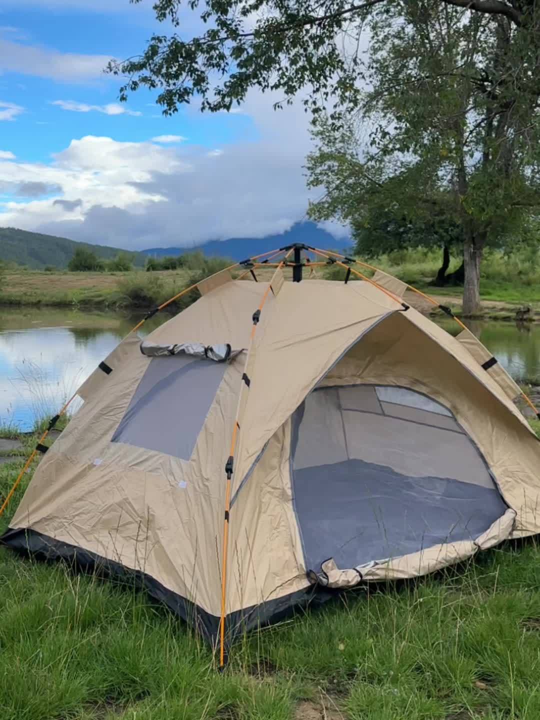 Instant Pop-Up Camping Tent | 1–4 Person | Waterproof | Quick Setup | 3-Season - Niksstuff