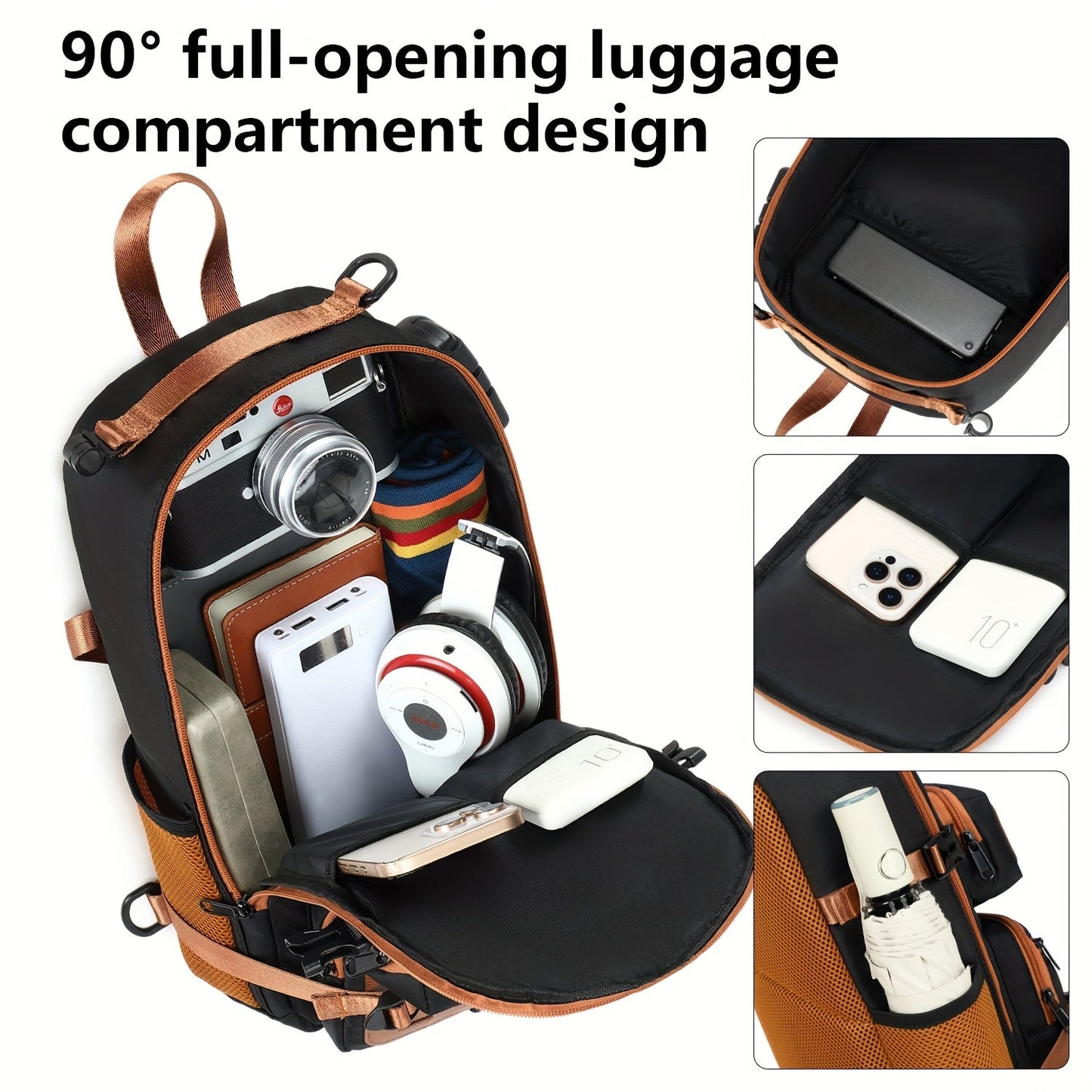 Anti-Theft Sling Bag | Crossbody Chest Backpack | Water-Resistant | 6 Colors | 39 cm