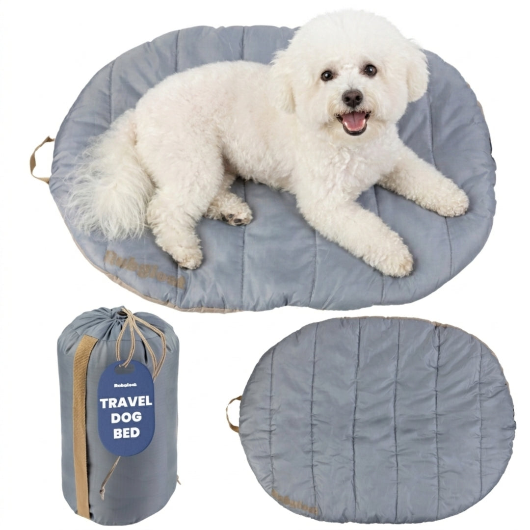 Rubyloo Travel Dog Bed | Foldable & Packable | Ripstop Nylon | Small, Medium or Large