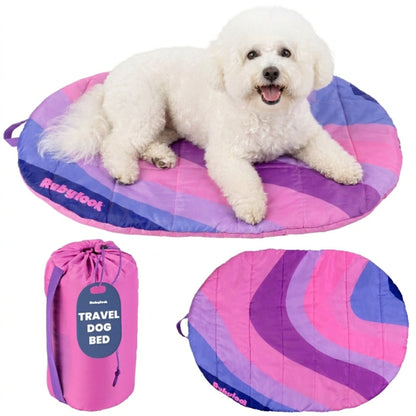 Rubyloo Travel Dog Bed | Foldable & Packable | Ripstop Nylon | Small, Medium or Large