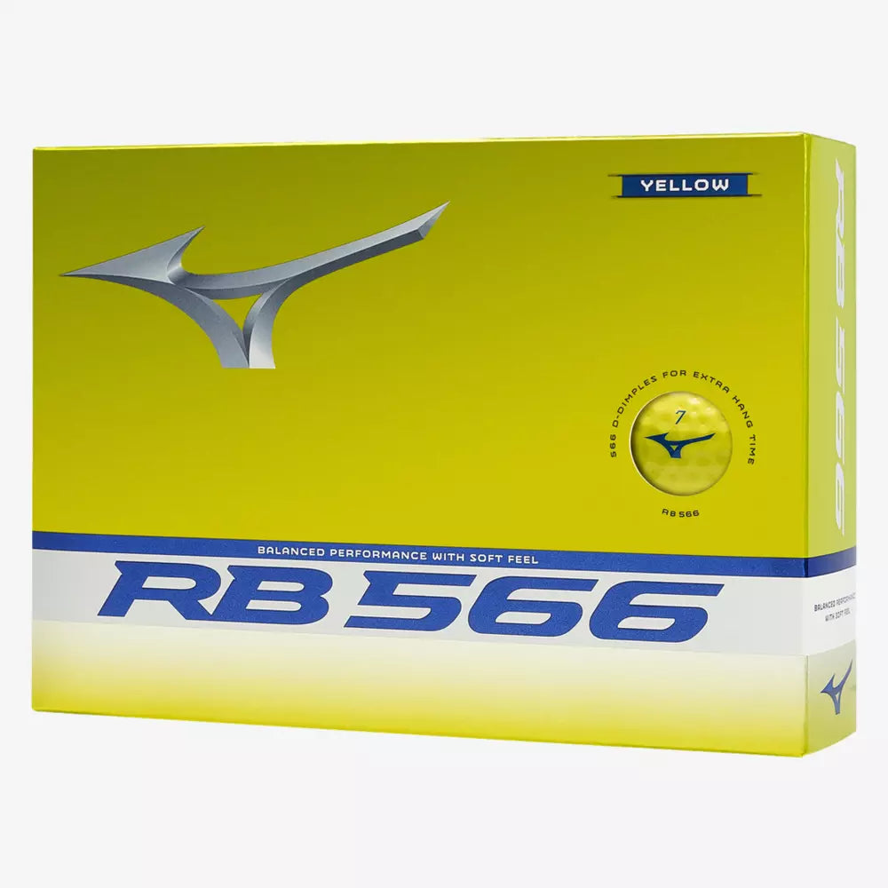 Mizuno RB 566 Golf Balls | 566 Dimple Pattern | Responsive Core | Soft Cover | Yellow or Orange - Niksstuff
