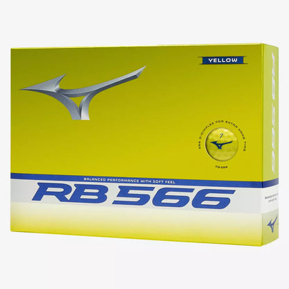 Mizuno RB 566 Golf Balls | 566 Dimple Pattern | Responsive Core | Soft Cover | Yellow or Orange - Niksstuff