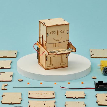 Money Bank Robot DIY Kit | Educational STEM Toy for Kids Ages 10+ - Niksstuff