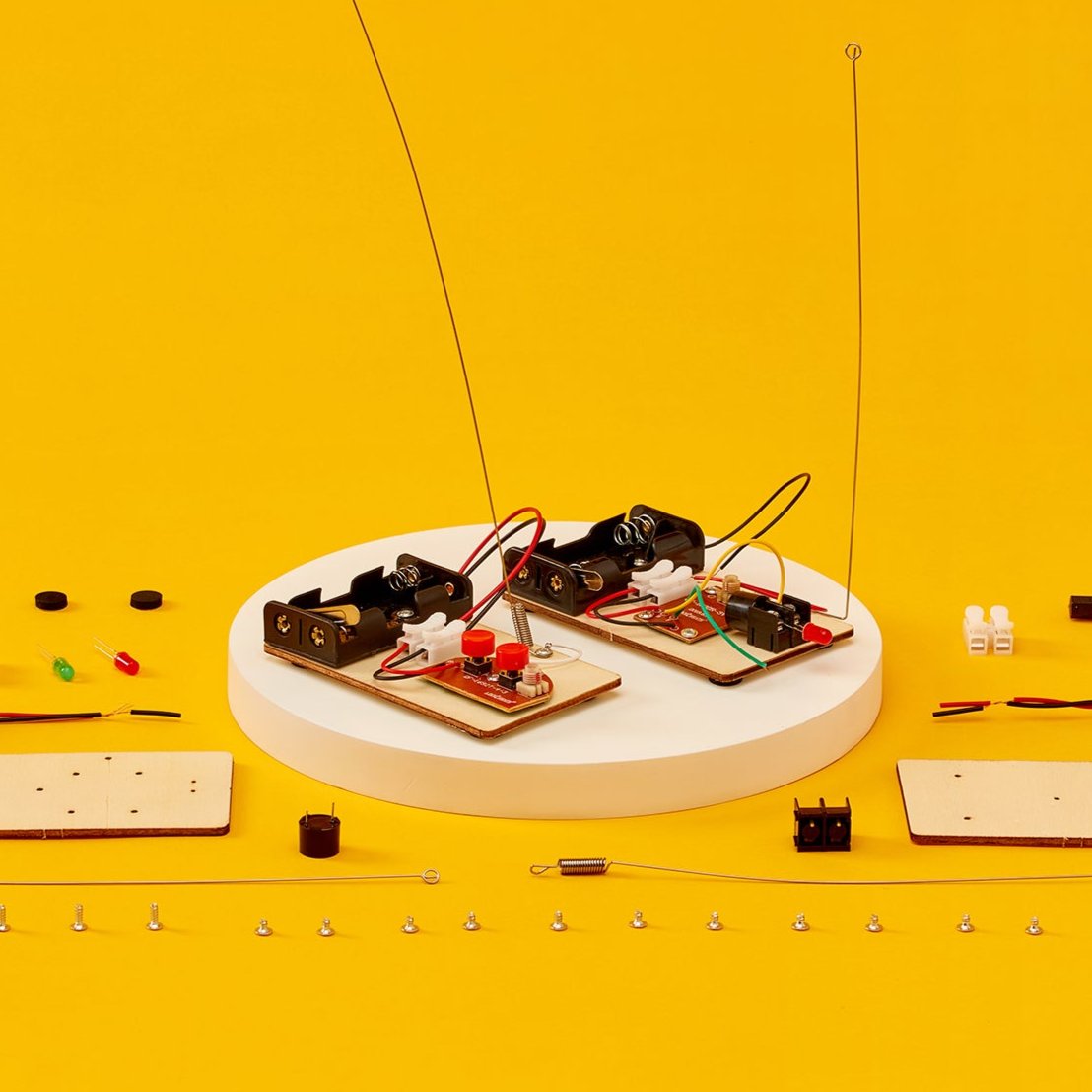 Telegraph & Morse Code DIY Kit | Communication STEM Toy Ages 10+ - Niksstuff