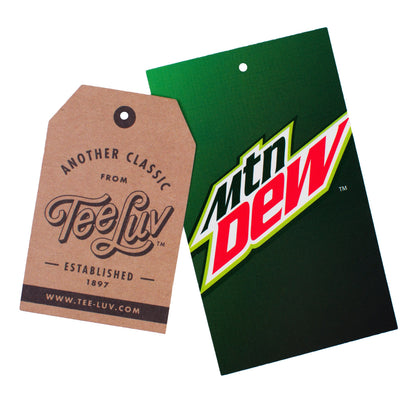 Mountain Dew T-Shirt | Distressed 90s Logo | Graphite Gray Heather | Poly-Cotton