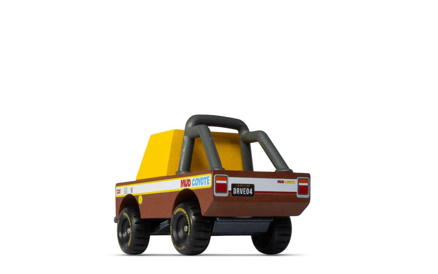 Mud Coyote Off-Road Truck | Candylab CANDYCAR TOONS Toy Car | Wooden & Diecast | Ages 3+ | Collectible - Niksstuff