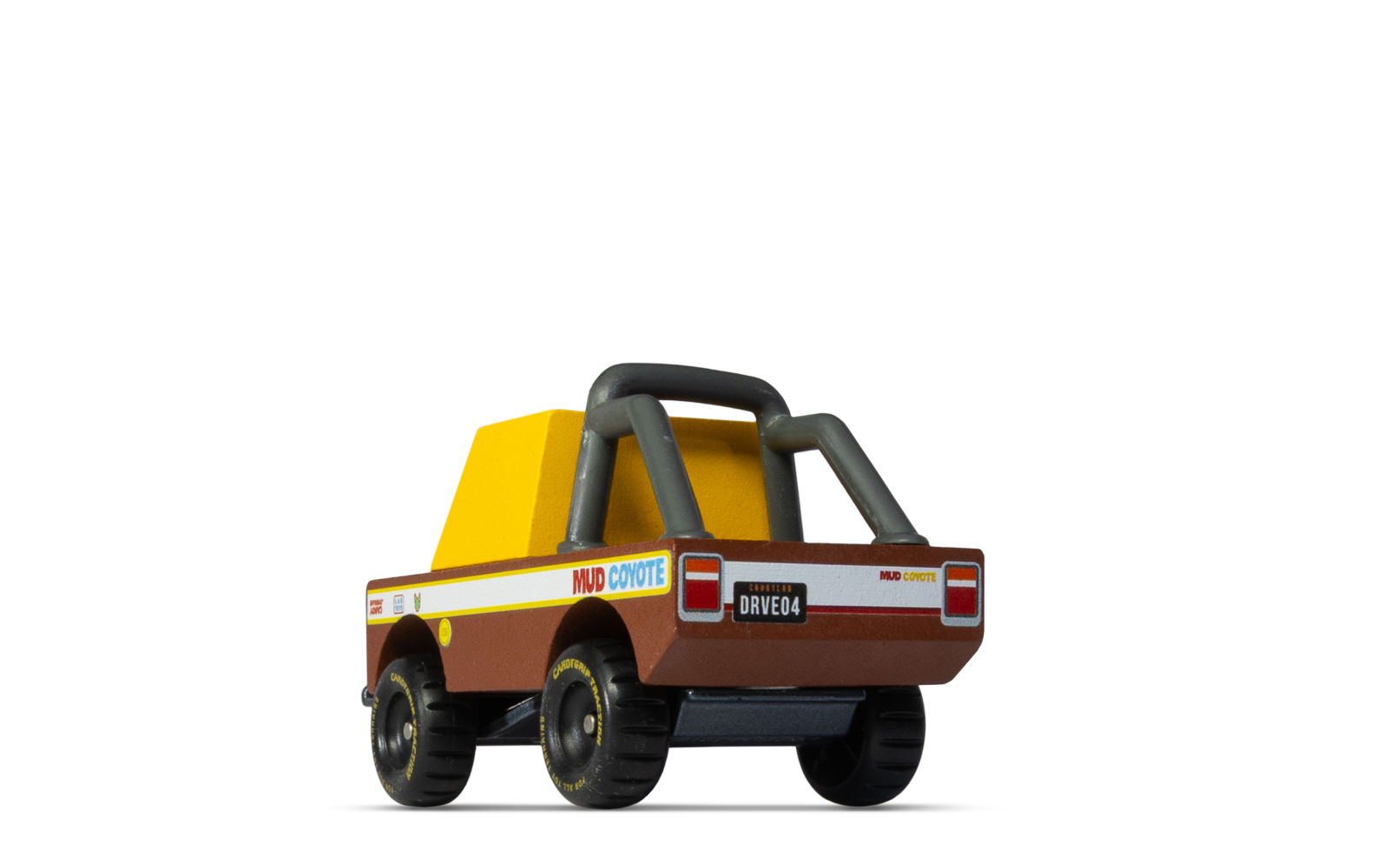Mud Coyote Off-Road Truck | Candylab CANDYCAR TOONS Toy Car | Wooden & Diecast | Ages 3+ | Collectible - Niksstuff