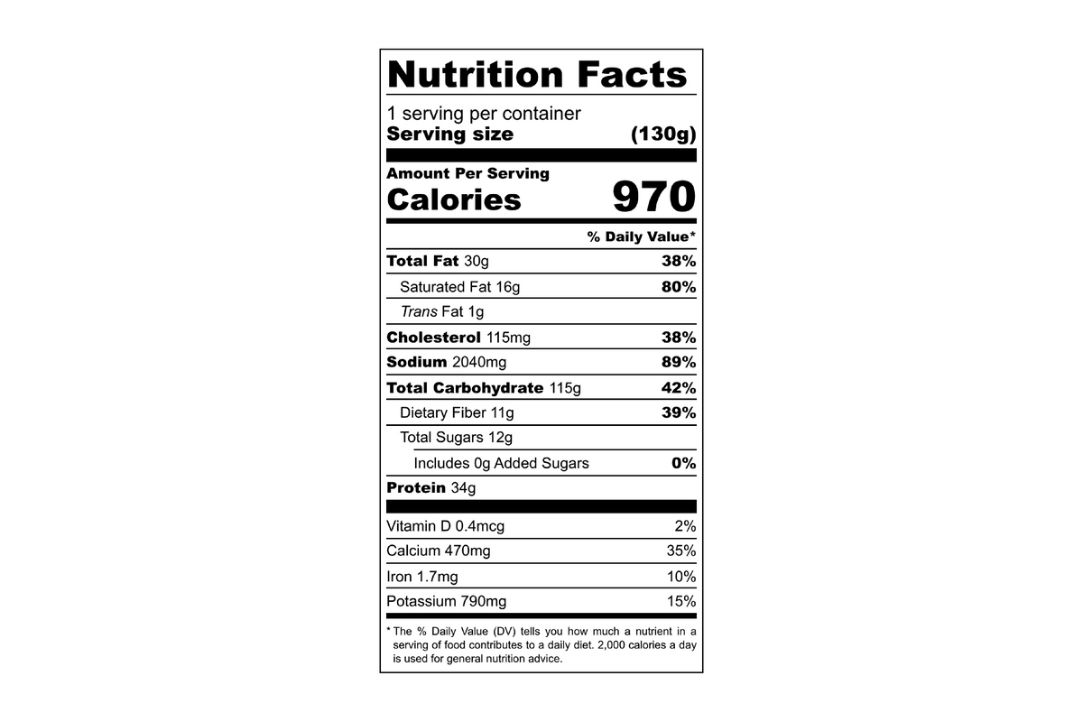 Foundation Outdoors Beef and Pork Freeze Dried Lasagna Meal