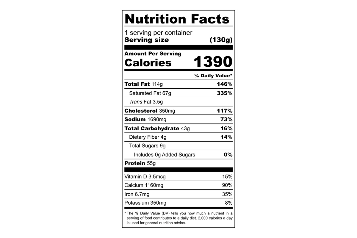 Foundation Outdoors Pasta Alfredo Performance Meal - 55g Protein Vegetarian