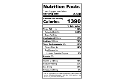 Foundation Outdoors Pasta Alfredo Performance Meal - 55g Protein Vegetarian